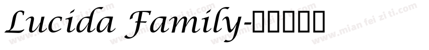 Lucida Family字体转换